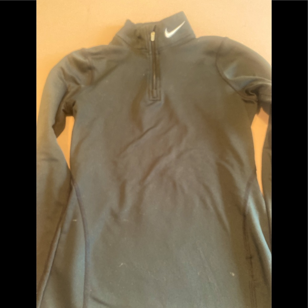 Nike zip quarter zip extra small black Nike fit dry